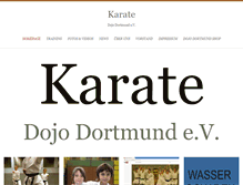 Tablet Screenshot of karate-dojo-dortmund.de